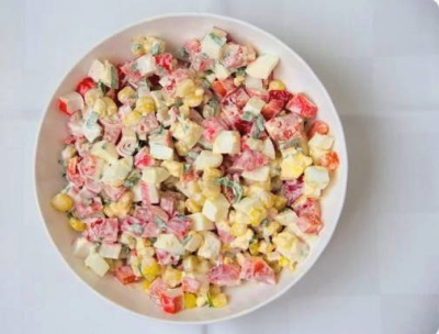 Салат с морепродуктами