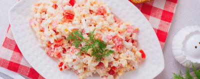 Крабовый салат классический