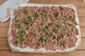 Фарш в лаваше по-провански