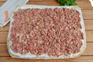 Фарш в лаваше по-провански