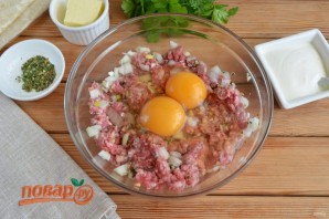 Фарш в лаваше по-провански