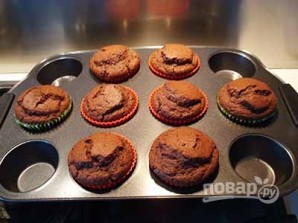 Шоколадные маффины с какао
