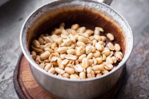 Вкусный шоколадный щербет с арахисом 