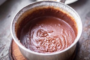Вкусный шоколадный щербет с арахисом 