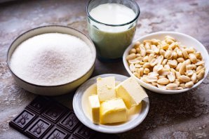 Вкусный шоколадный щербет с арахисом 